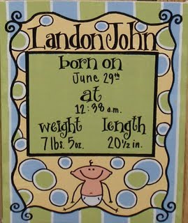 Hospital+door+hanger+for+baby