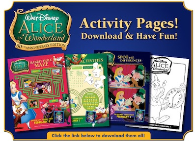 alice in wonderland coloring pages