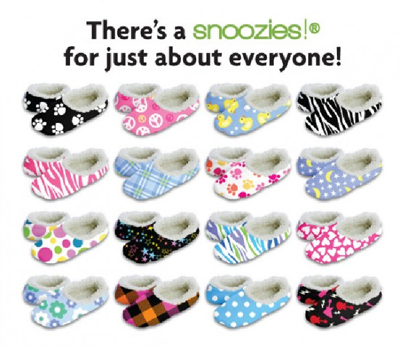 Snoozies Slippers Size Chart